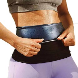 LELTLIMH Entrenador de cintura para mujer, traje de grasa y sauna, cinturón de sudor, quemador de vientre, recortador, envoltura