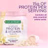 Nature's Bounty Mezcla completa de proteínas y vitaminas con colágeno y fibra, contiene vitamina C para la salud inmunológica,