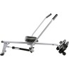 Sunny Health & Fitness Máquina de remo inteligente compacta de movimiento completo, entrenamiento de cuerpo completo, riel de