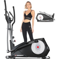 YOUNGFIT Elliptical Machine, 95% Pre-Installed Elliptical Exercise Machine Trainer with 22 Resistance Levels Hyper-Quiet