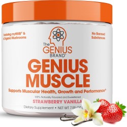 Genius Muscle Builder - El mejor optimizador de crecimiento anabólico natural para hombres y mujeres. Suplemento de aumento de