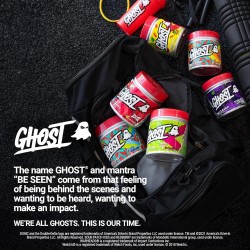 GHOST Legend - Polvo de pre-entrenamiento, frambuesa azul, 30 porciones