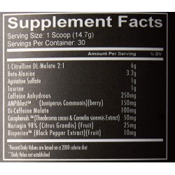 REDCON1 Total War - Suplemento energético con citrulina L, ácido málico y extracto de hoja de té verde, unisex.