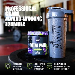 REDCON1 Total War - Suplemento energético con citrulina L, ácido málico y extracto de hoja de té verde, unisex.