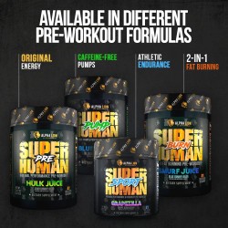 ALPHA LION Core Pre entrenamiento con creatina para el rendimiento, beta alanina para músculo
