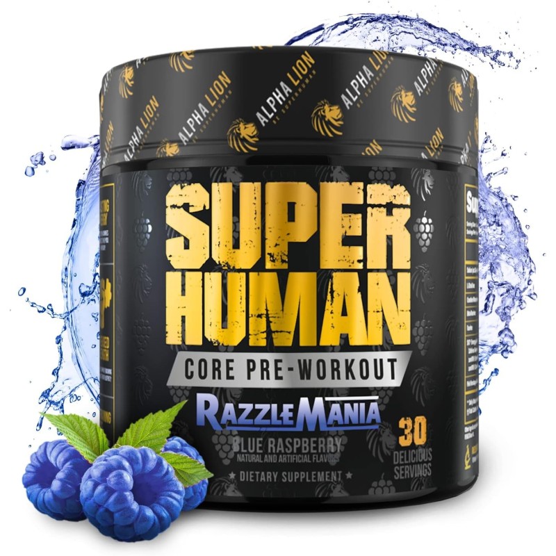 ALPHA LION Core Pre entrenamiento con creatina para el rendimiento, beta alanina para músculo