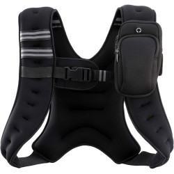 ZELUS Chaleco con Peso de 12 lbs – Ideal para entrenamiento de fuerza, correr y fitness – Diseño ajustado con rayas reflectantes