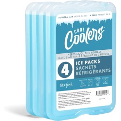 Cool Coolers Fit + Fresh XL Reutilizable – Paquete de Hielo Slim para Loncheras y refrigeradores
