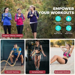 Chaleco con Peso de 12 Libras con Bolsa para Teléfono – Ideal para Entrenamiento y Correr