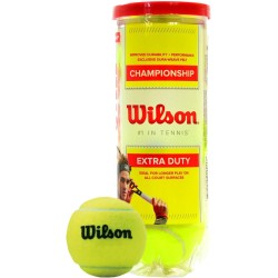 WILSON Pelotas de tenis de campeonato lata de 3