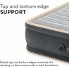 cama de aire de felpa Intex Dura-Beam Deluxe Comfort Plush Airbed con bomba interna