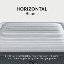 cama de aire de felpa Intex Dura-Beam Deluxe Comfort Plush Airbed con bomba interna