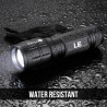 Lighting EVER Linterna LED de Alto Brillo, Linterna Pequeña, Impermeable, con Enfoque Ajustable, para Exteriores y Emergencias