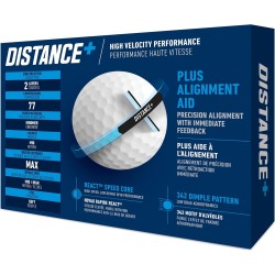 Bolas de Golf TaylorMade Distance+ – Máxima Velocidad y Distancia en Cada Golpe