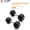 mancuernas pesas 20 LBS marca CAP Barbell  recubiertas