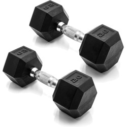 mancuernas pesas 20 LBS marca CAP Barbell  recubiertas