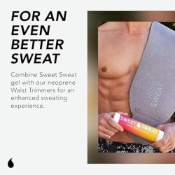 Faja reductora de cintura Sweet Sweat la banda de sudoración aumenta la temperatura del estómago para reducir el peso del agua