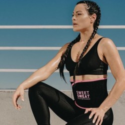 Faja reductora de cintura Sweet Sweat la banda de sudoración aumenta la temperatura del estómago para reducir el peso del agua