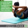 Gaiam Essentials - Esterilla/colchoneta de yoga y pilates para fitness y ejercicio, con correa de transporte Easy-Cinch