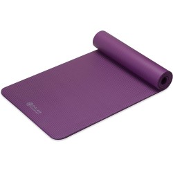 Gaiam Essentials - Esterilla/colchoneta de yoga y pilates para fitness y ejercicio, con correa de transporte Easy-Cinch