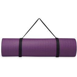 Gaiam Essentials - Esterilla/colchoneta de yoga y pilates para fitness y ejercicio, con correa de transporte Easy-Cinch