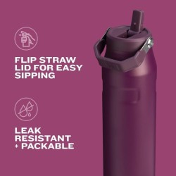STANLEY - Botella de agua | Pajilla abatible, excelente para viajes y deportes y liviana