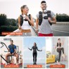 chaleco de peso corporal 12 Libras ajustable con rayas reflectantes para entrenamiento de fuerza