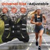 chaleco de peso corporal 12 Libras ajustable con rayas reflectantes para entrenamiento de fuerza