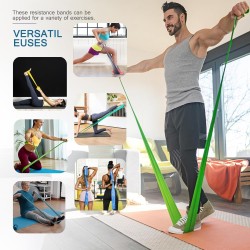 Bandas de resistencia elastica sin latex, profesionales, 5 unidades marca Lianjindun
