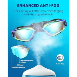 Aegend Gafas de natación | Sin fugas y proteccion completa