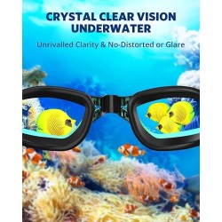 Aegend Gafas de natación | Sin fugas y proteccion completa