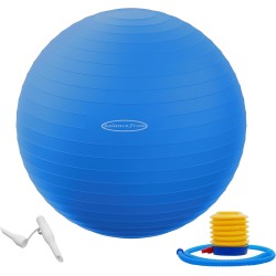 Pelota de ejercicio, yoga y parto antiexplosión y antideslizante con bomba rápida, capacidad de 2,000 libras