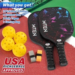 Paletas de Pickleball |Juego de paletas y antideslizantes