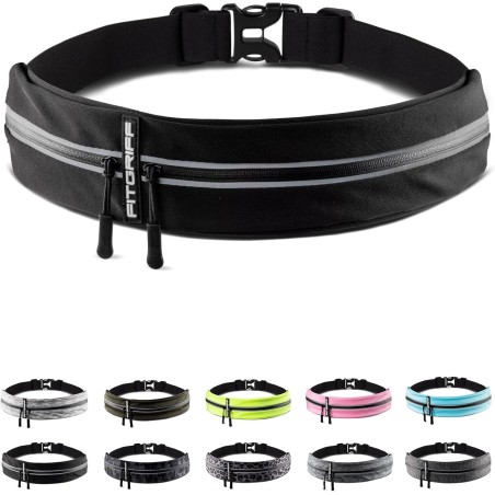 Fitgriff® Cinturón para correr unisex con bolsillo seguro – Ideal para llevar celular, llaves y objetos esenciales