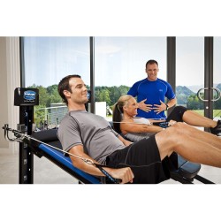 Total Gym XLS: Máquina de entrenamiento total en casa con soporte para sentadillas, tirador de piernas y accesorios incluidos.
