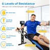 Total Gym XLS: Máquina de entrenamiento total en casa con soporte para sentadillas, tirador de piernas y accesorios incluidos.