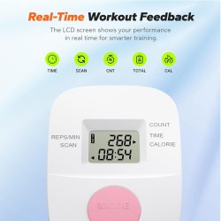 MERACH Máquina de abdominales plegable para entrenamiento en casa, ajustable, con protección de rodilla y diseño ergonómico.