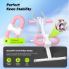 MERACH Máquina de abdominales plegable para entrenamiento en casa, ajustable, con protección de rodilla y diseño ergonómico.