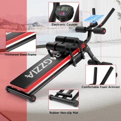 Bigzzia Máquina de abdominales | Maquina sencilla y ajustable