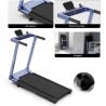 DeerRun caminadora plegable con inclinación y manijas 3.5 HP, capacidad 158 kg, para espacios pequeños, con app inteligente.