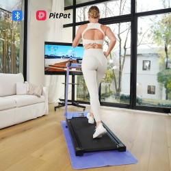 DeerRun caminadora plegable con inclinación y manijas 3.5 HP, capacidad 158 kg, para espacios pequeños, con app inteligente.