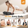 Máquina abdominal ajustable con 3 niveles de resistencia y manija auxiliar, ideal para entrenamiento en casa para todas las edad