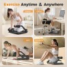 Máquina abdominal ajustable con 3 niveles de resistencia y manija auxiliar, ideal para entrenamiento en casa para todas las edad