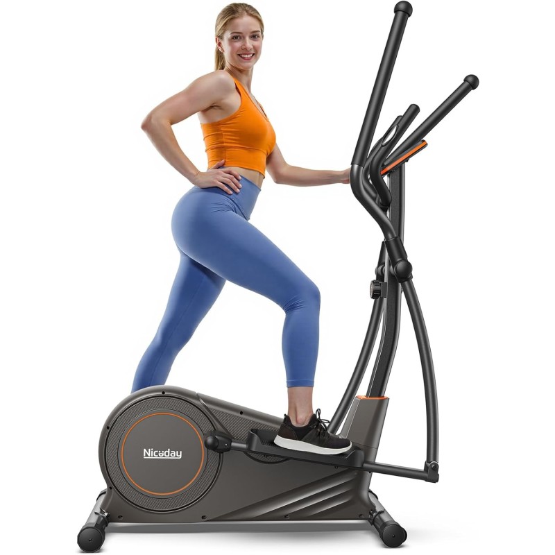 Niceday Máquina elíptica | Maquina de ejercicio para el hogar silenciosa y conduccion magnetica Niceday Máquina elíptica | Maquina de ejercicio para el hogar silenciosa y conduccion magnetica