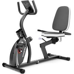 VANSWE bicicleta reclinada para adultos y seniors con resistencia magnética, sensor de pulso, Bluetooth y app para casa.