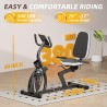 VANSWE bicicleta reclinada para adultos y seniors con resistencia magnética, sensor de pulso, Bluetooth y app para casa.