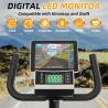 VANSWE bicicleta reclinada para adultos y seniors con resistencia magnética, sensor de pulso, Bluetooth y app para casa.