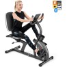 VANSWE bicicleta reclinada para adultos y seniors con resistencia magnética, sensor de pulso, Bluetooth y app para casa.