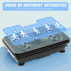 Plataforma vibratoria para ejercicio en casa, drenaje linfático, quema grasa y tonificación muscular para mujeres y hombres.