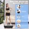 Plataforma vibratoria para ejercicio en casa, drenaje linfático, quema grasa y tonificación muscular para mujeres y hombres.